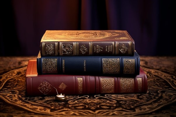 Bible Quran and Torah Placed Side by Side. Photo credit: freepik.com